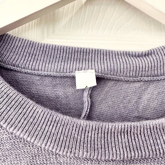 Lululemon Athletica Sit In Lotus Heathered Lilac Crew Neck Cozy Sweater Knit 4 - Picture 7 of 13